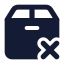 Packageremove icon with solid standard style
